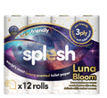 Splesh Quilted Luna Bloom 3-Ply Luxury Scented Toilet Tissue Paper, 12 Rolls