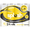 Splesh Soft & Quilted White, Lavender Aloe Vera or Lemon Toilet Tissue 24 Rolls