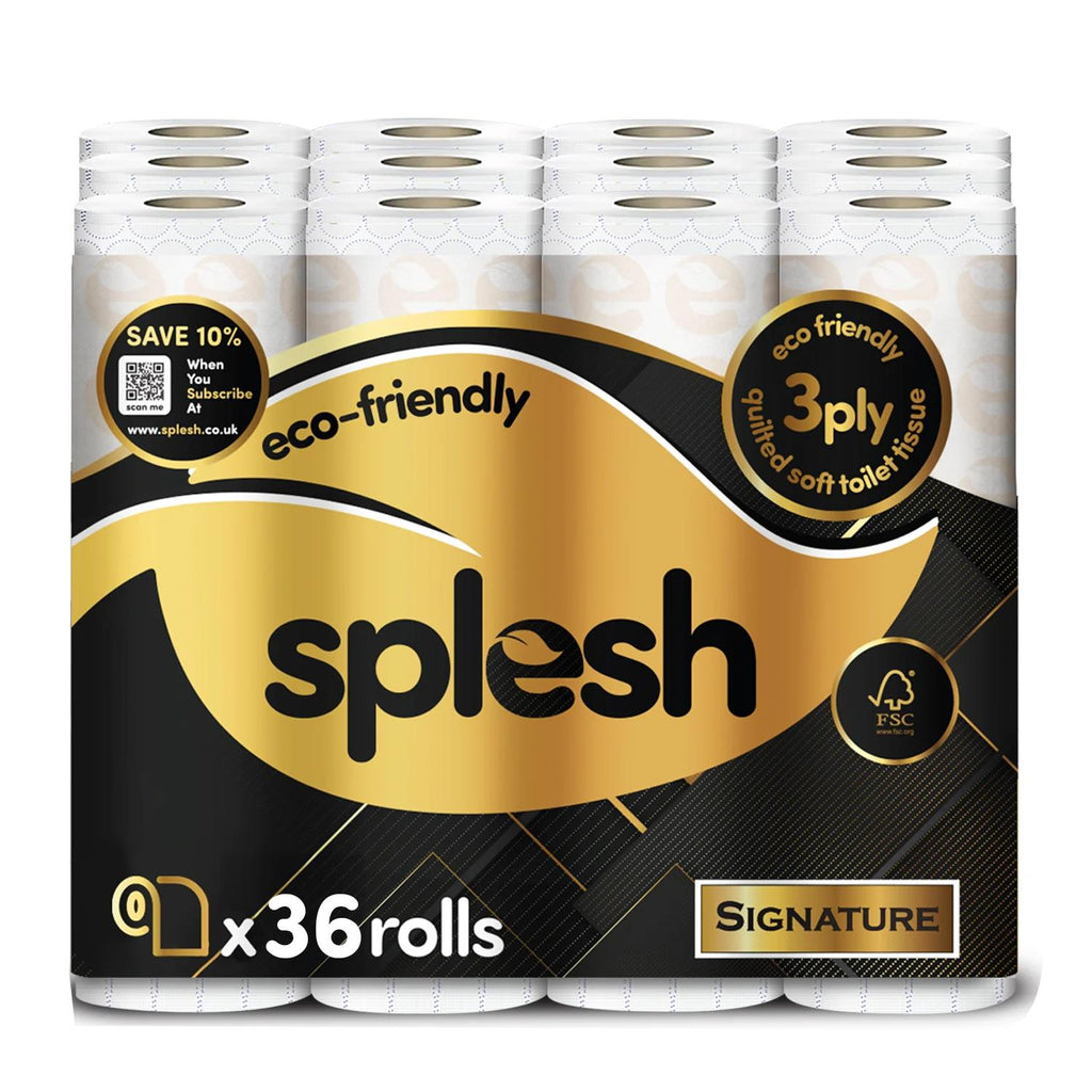 Splesh Toilet Roll Signature Scented 36 Rolls|Quilted 3-Ply Soft Toilet Paper