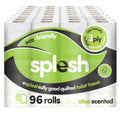 Splesh Toilet Roll Eco-Friendly, Soft & Quilted, Aloe Vera 96 Rolls