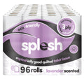 Splesh Toilet Roll, Soft & Quilted Eco-Friendly Lavender, 96 Rolls