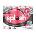 Splesh Quilted Toilet Roll Luxury Watermelon 3-Ply Soft Toilet Paper, 12 Rolls